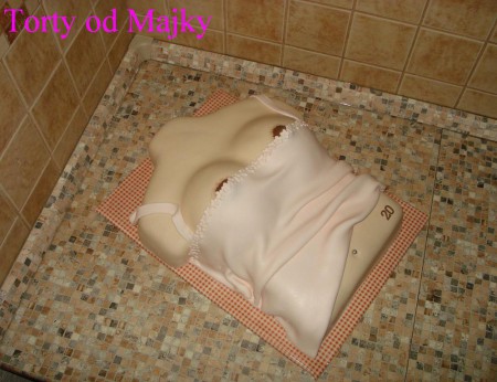 vanilkový a čokoládový korpus, smotanová plnka, ovocie, váha: 4,9 kg